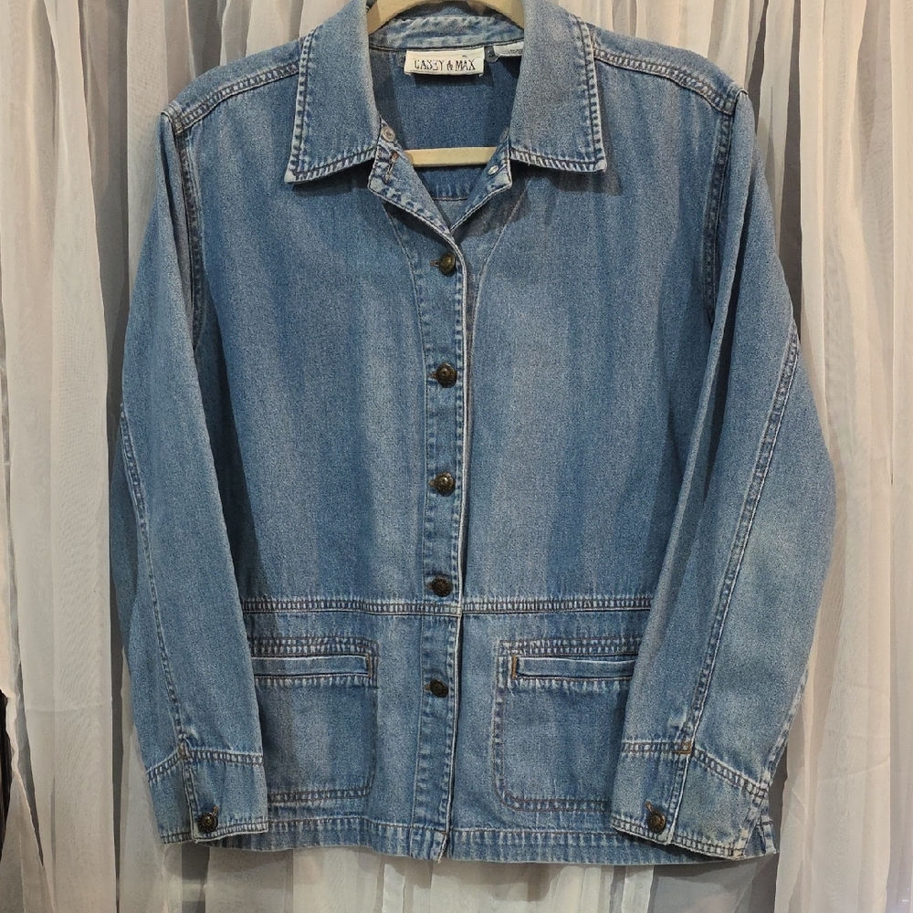 #209 Light Blue Denim Jacket - Women's Jean Jacket